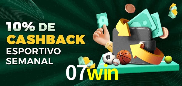 10% de bônus de cashback na 07win